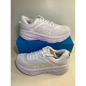 .3026 Hoka Bondi 7, White/White, Womens Running Shoes-US 9.5 Womens